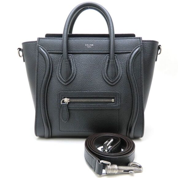 CELINE Black Leather Bag - Picture 1 of 10